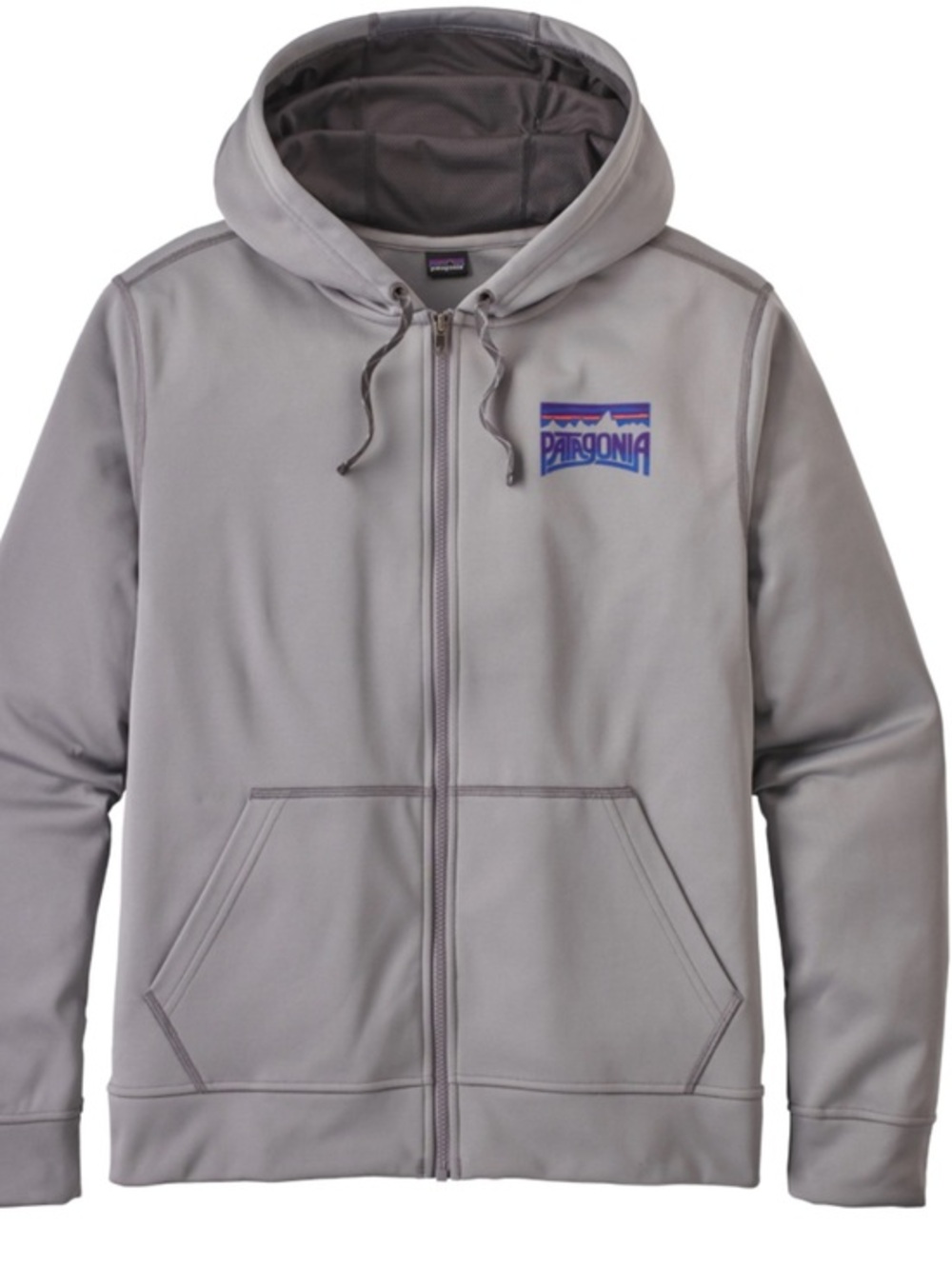 Patagonia gray full zip hoodie Fitz Roy